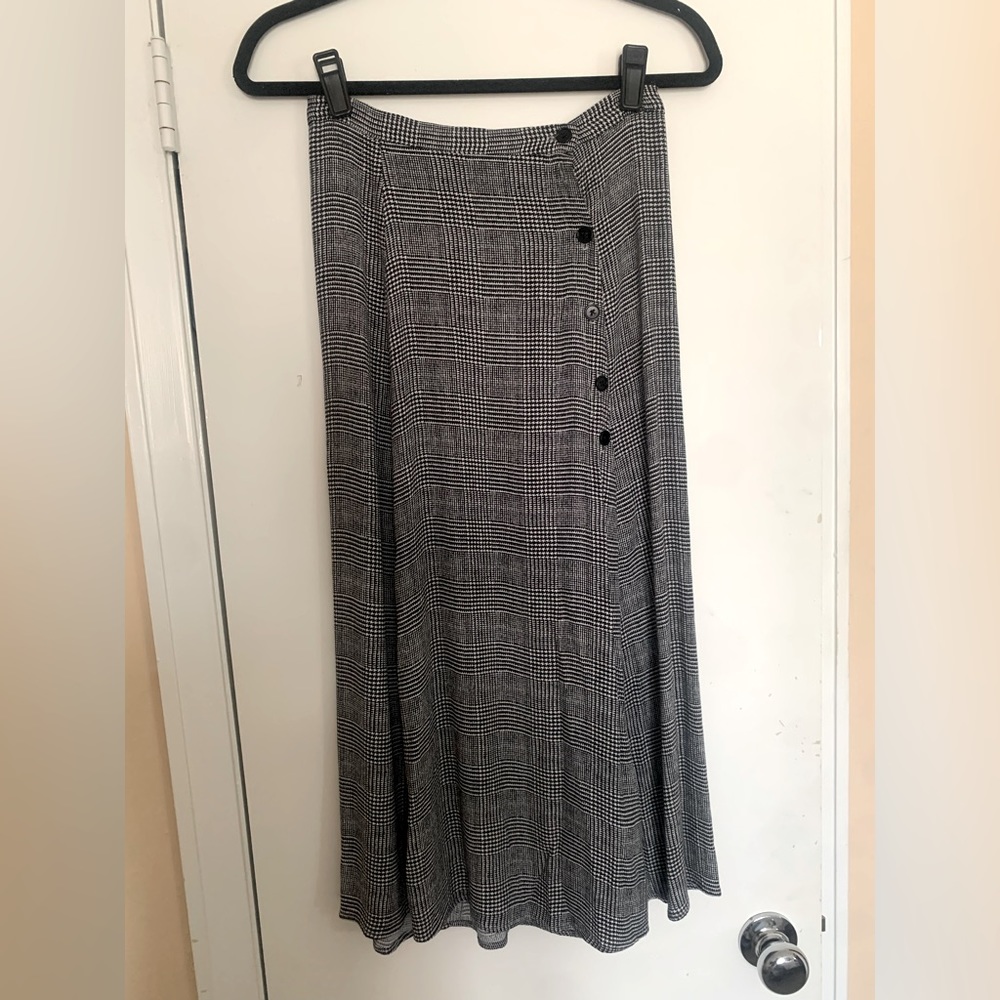 Reformation Midi Houndstooth Skirt 4P